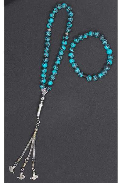 Lio20 Set de mărgele de rugăciune din piatră Havlit, set de colier - Accesori...