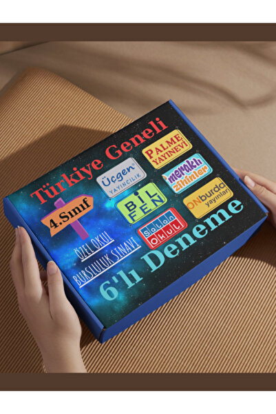 Üçgen Yayıncılık 4.sınıf Özel Okul Ve Bursluluk Sınavı Uyumlu Karma 6'lı Deneme