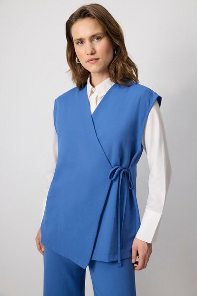 Touché Privé Linen Textured Vest Pants Suit
