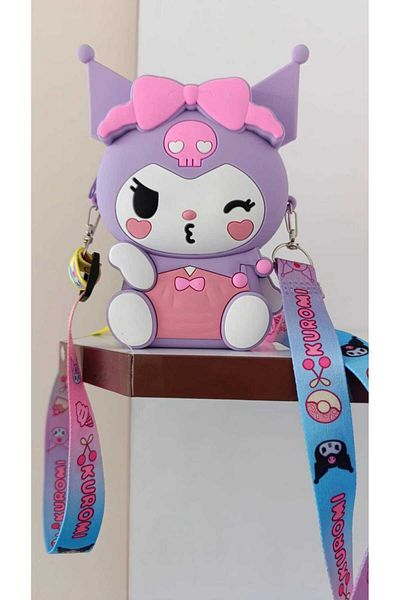 pure age Cute Kuromi Girl Silicone Bag with Handle