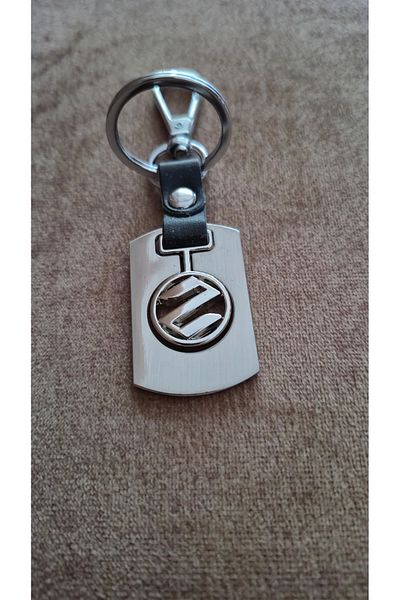 Land of Souvenir Car Metal Leather Keychain