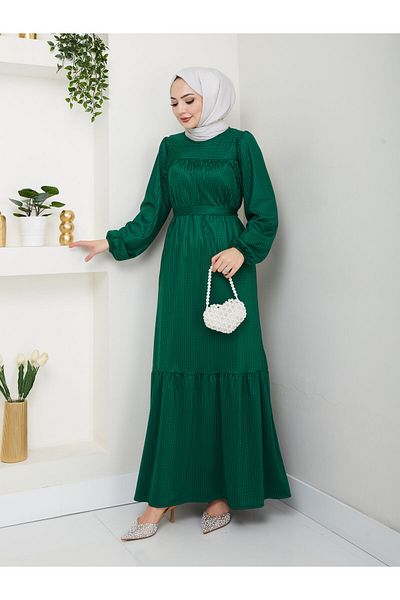 Moda Krash Seasonal Belted Roba Dress