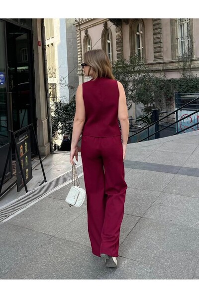 VOLT CLOTHİNG Women's Trousers Vest Double Set