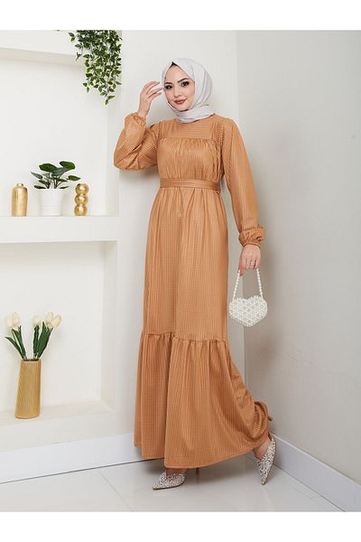 Moda Krash Seasonal Belted Roba Dress