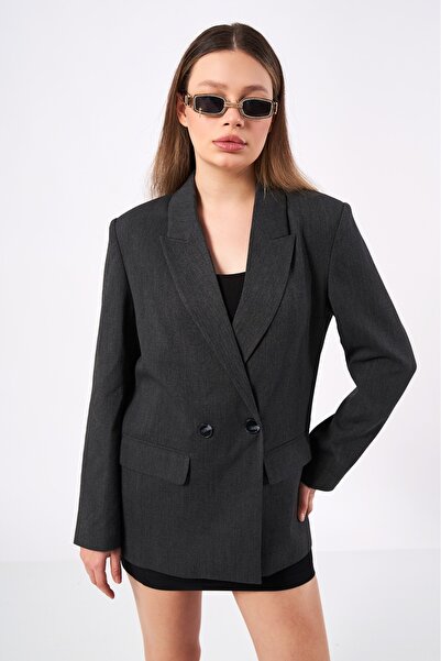 SUXİRCNHTMTS жакет блейз з двома ґудзиками, прямий, класичний