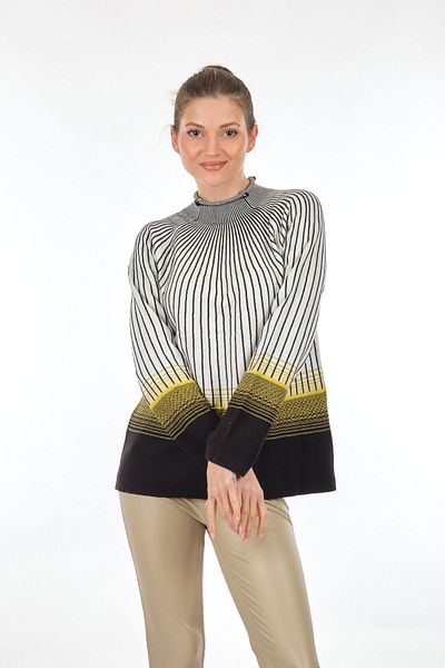 Unique fashion Mod unic Minimalist Oversize Tricoturi cu mânecă lungă Pulover Femei