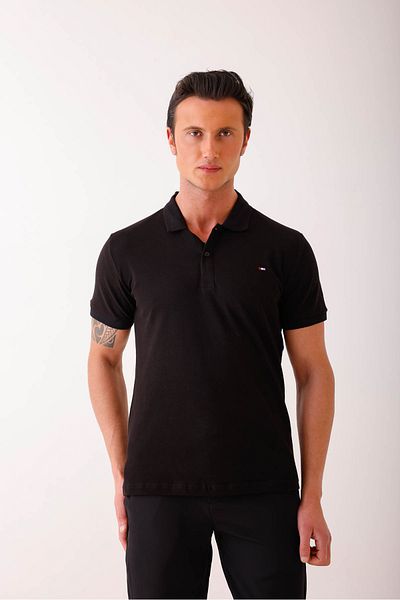 Decas Μπλουζάκι SILEO Polo Neck - Μαύρο