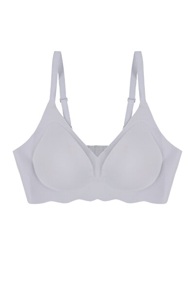 koza iç giyim Безбаночний лазерний безшовний невидимий знімний бюстгальтер з вкладишами