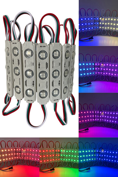 Hazar Led 12 Volt WS2811 ARGB Adreslenebilir Pixel Modül Led (20 Adet)