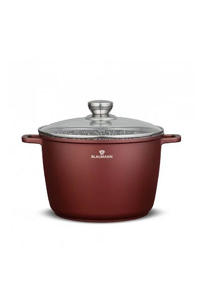 Blaumann Oala inalta aluminiu turnat, acoperire 3 straturi marmura ceramica, 24x16.5 cm, capacitate 6.2 l