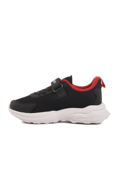 WALKWAY Black-White Textile Children's Sports Shoes Ruffon 2340 F