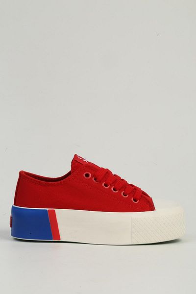 Benetton Red Women's Sports Shoes Bn-30941