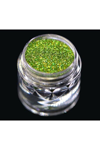 Kajol Beauty Cosmetic glitter for makeup and body art PK153 (holographic raw green) KAJOL Beauty™, 1g