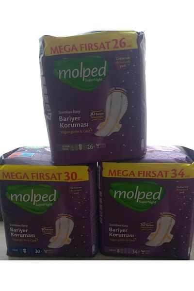 Molped Supernight Mega 30 36 34 3 Pack 3Dbariyer Protected