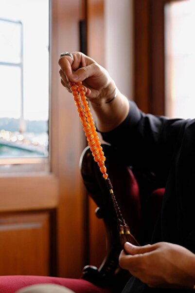 dergah tesbih İp Püskül Hareli Çubuk Sıkma Kehribar Örme Püskül Tesbih