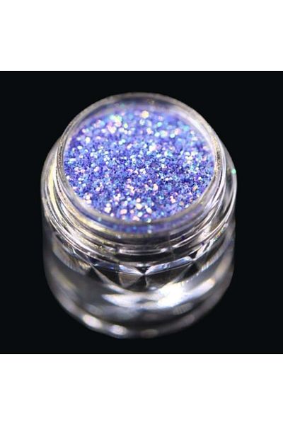 Kajol Beauty Cosmetic glitter for makeup and body art PK155 (lilac-blue holographic) KAJOL Beauty™, 1g