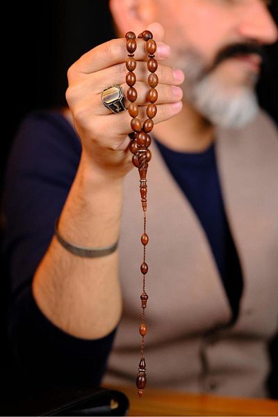 dergah tesbih Master Mucahit Şener Authentic Carving Series Beyzi Cut Yi-Lan Tree Rosary