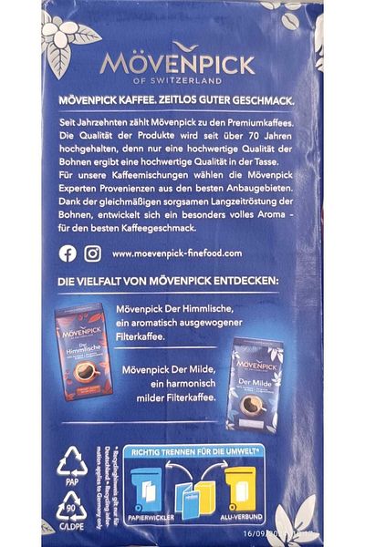 Mövenpick Filter Coffee Komposition 500g New Packaging
