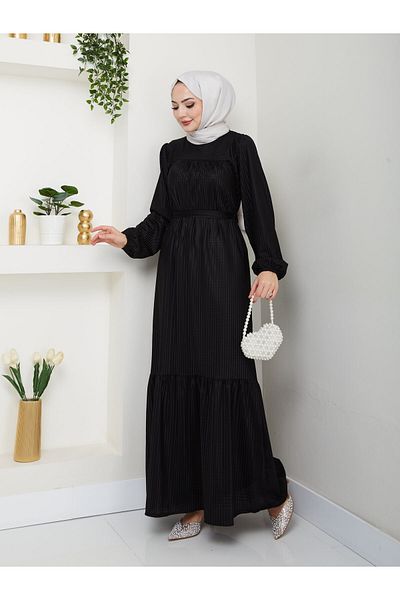 Moda Krash Seasonal Belted Roba Dress