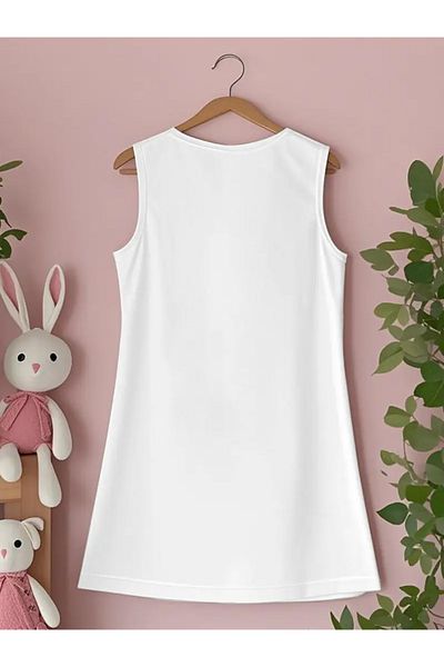 npLStore Girl's Sleeveless Kuromi Printed Short Dress