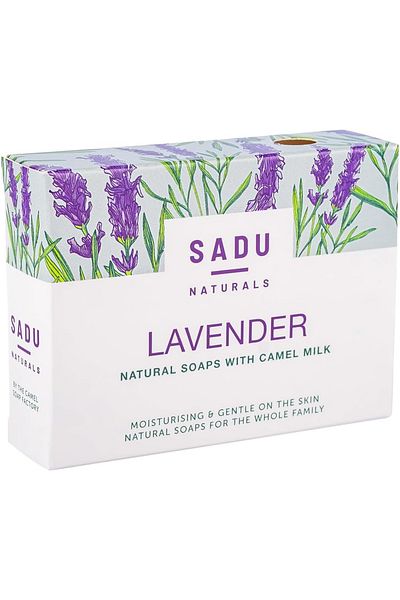 THE CAMEL SOAP Factory Natural Soap, SADU Natural Collection, 100gm, Lavender
