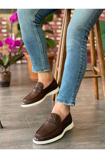 MOR KUNDURA Leather Daily Use Loafer Men's Shoes