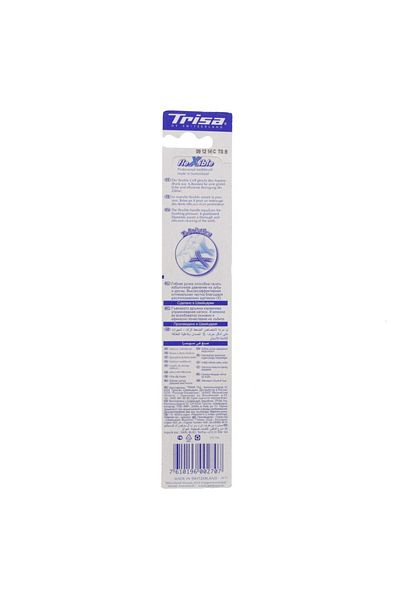 Trisa Flexible Head Hard Toothbrush 1 Pc, Assorted Colours Deep Cleaning with PressureAbsorbing
