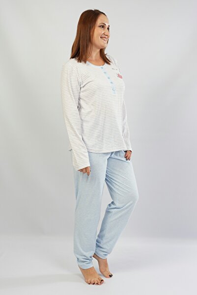 VİENETTA Büyük Beden Uzun Kol Pijama Takım
, 106178