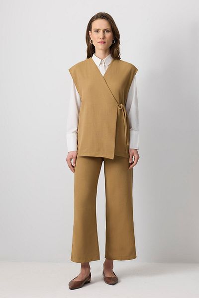 Touché Privé Linen Textured Vest Pants Suit