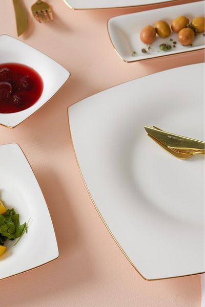 Karaca Ragusa Fine Pearl - 26 Piece Pearl Breakfast Set for 6 Persons, Gold