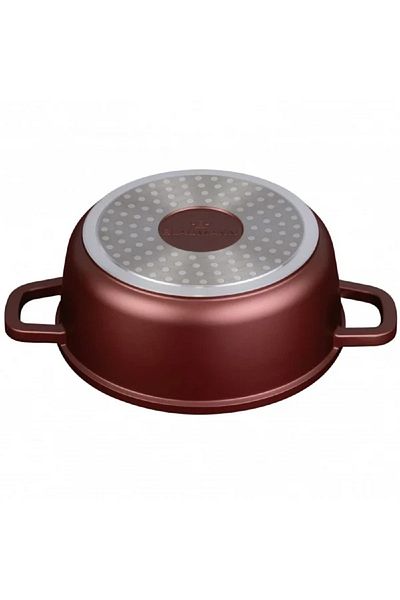 Blaumann Cratita cu capac, aluminiu turnat, acoperire marmura ceramica 3 straturi, 40x17.5 cm, 18.5 l