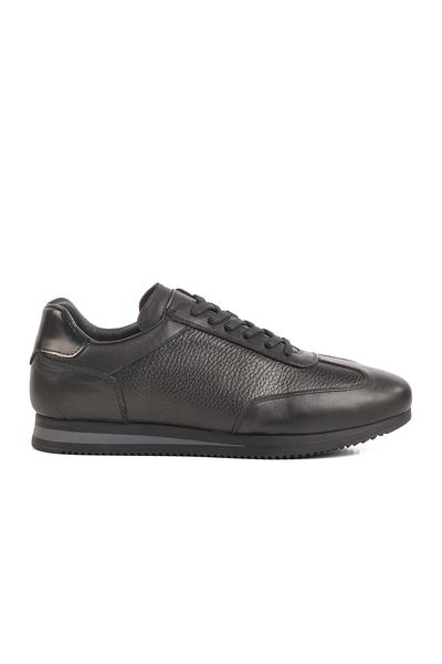 AYAKMOD Black Genuine Leather Men's Casual Shoes 2K1004-Hk-7811 m