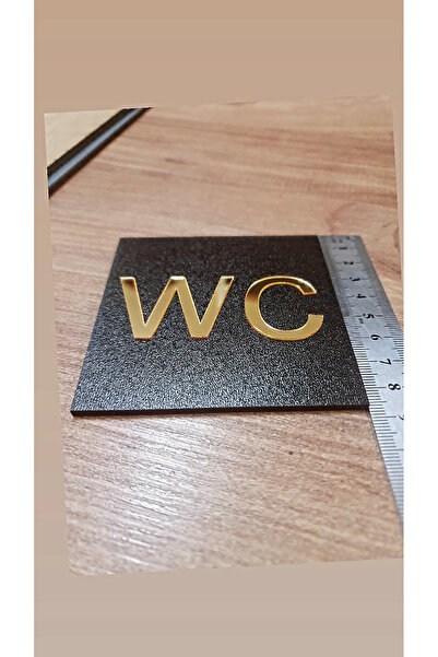 Numa Concept Wc Yönlendirme Tabelası 8,5x8,5 cm Mdf Üzeri Aynalı Pleksi