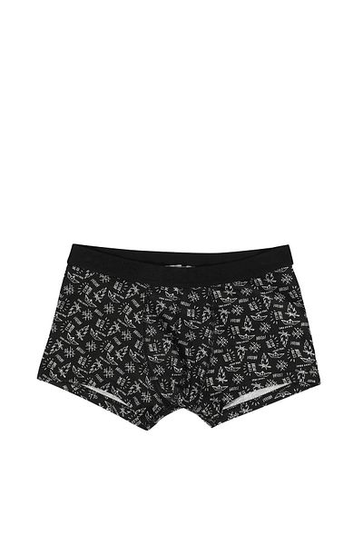 Colin's Modern Fit Printed Men's Black Boxers