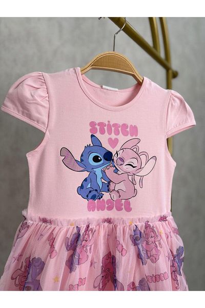 GAist Kids Baby Girl's Stitch Model Tulle Skirted Dress