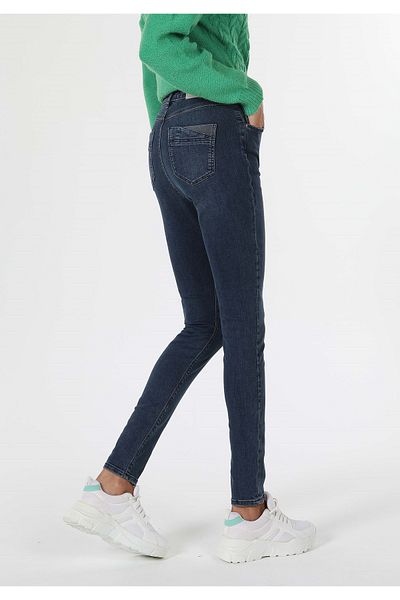 Colin's Skinny Fit High Waist Skinny Leg Women's Indigo Jean Trousers