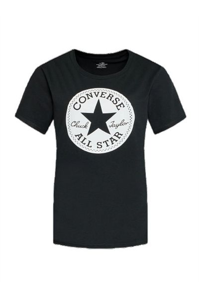 converse Tricou unisex Standard Fit Center Front Chuck Patch Knock Out Tee negru