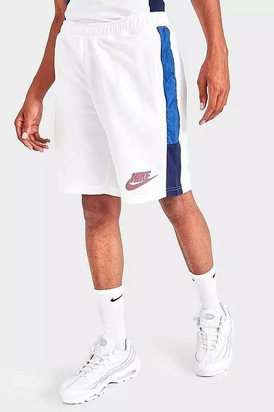 Nike Αθλητικά Ανδρικά Σορτς Hybrid French Terry Ανδρικά βαμβακερά σορτς Λευκά