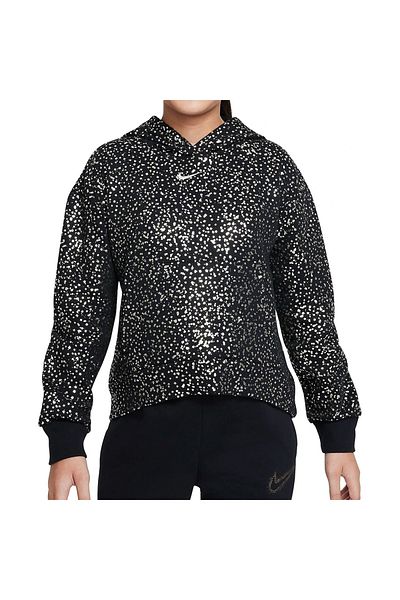 Nike G NSW FLC HOODIE AOP WC for girls sweatshirt black