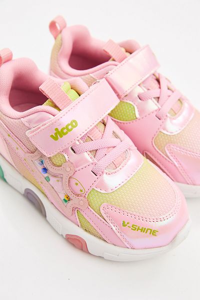 Vicco Queen Lighted Baby Girl Powder Sneakers