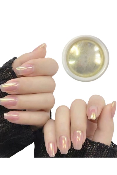 Sibelon 0,1 Gr Gold Renk Altın İnci Tozu Seti Tırnak Glitter Nail Art Tırnak ...