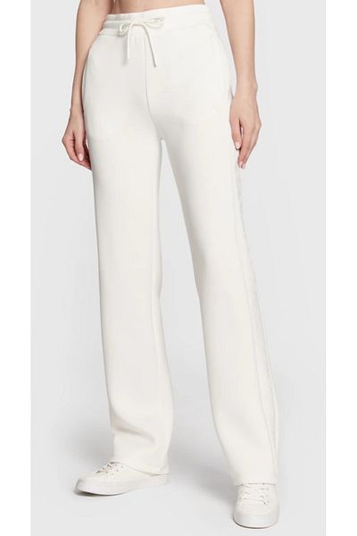 Guess Guess BRENDA SCUBA STRAIGH women's trousers white