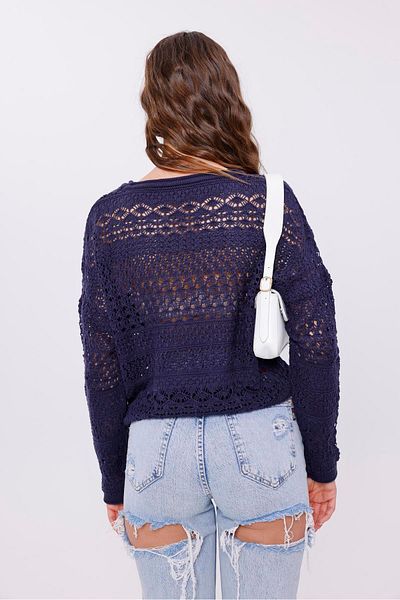 Figo Openwork Knitwear Women's Blouse