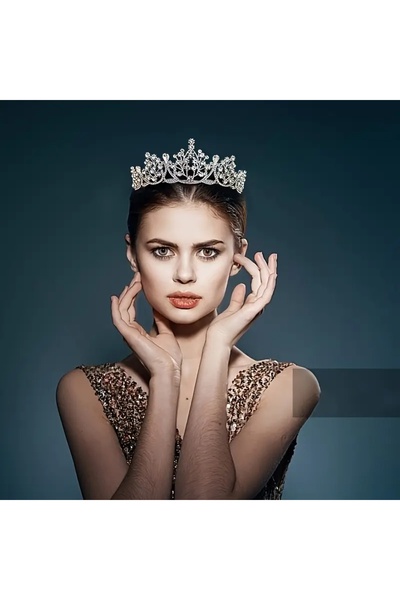 GlassySKY Coroană de piatră Nuntă Mireasă Henna Zi de naștere Graduare Petrec...