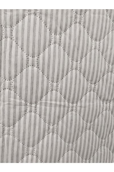 Ogi Home Cotton Multipurpose Patterned Single Pique, Bedspread (160x230) - Gray-White