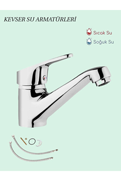 KS ARMATÜR KEVSER SU ARMATÜRLERİ Krom Lavabo Bataryası