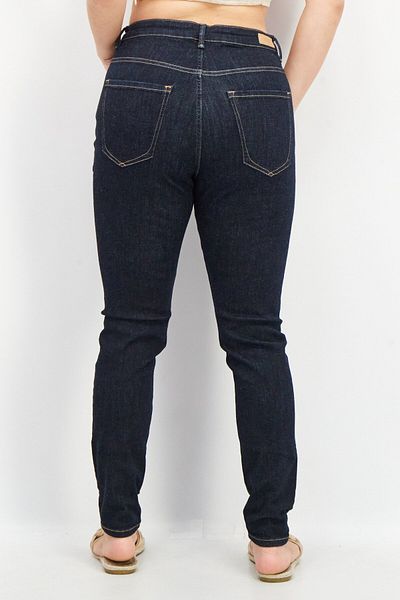 Esprit Women Regular Fit Solid Stretchable Denim Jeans, Navy Blue