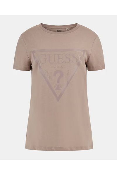 Guess Tricou de damă Guess ADELE SS CN TEE bej