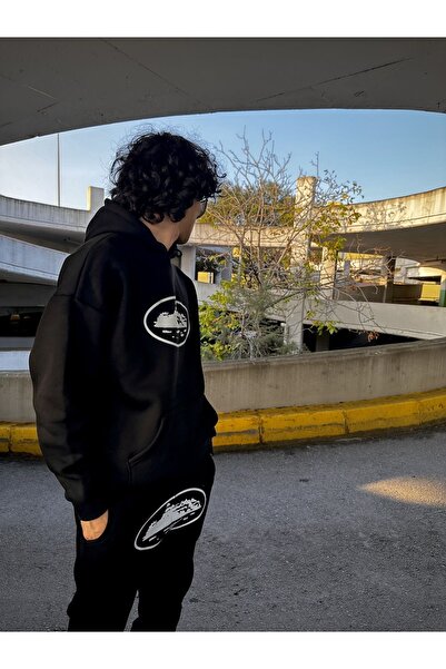 Marco Fresco Corteiz з принтом, унісекс, худі, оверсайз, комплект, вуличний стиль одягу