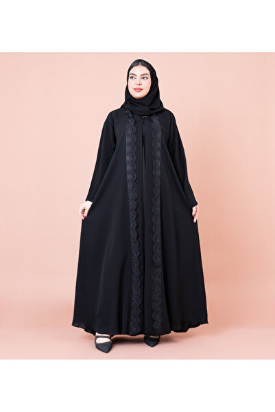 IKKXA عباية عربية بتفاصيل أمامية